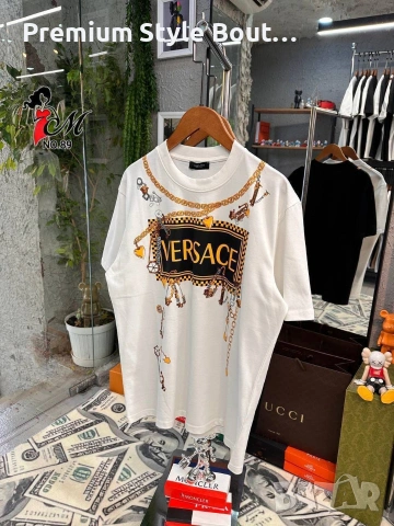 мъжки памучни  тениски  prada versace Tommy Hilfiger , снимка 2 - Тениски - 54004290