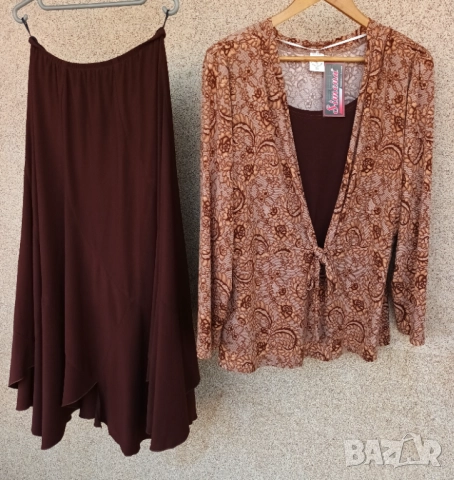 Дамски еластичен стилен костюм, снимка 4 - Костюми - 51644057