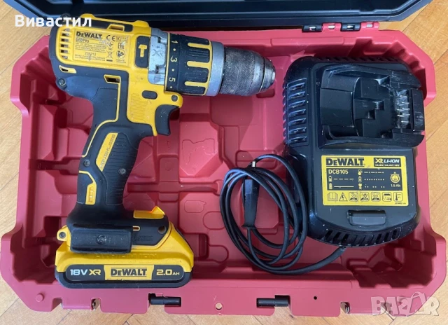 Ударен винтоверт Dewalt от XR серията внос от Германия машината работи отлично, снимка 3 - Винтоверти - 50773338