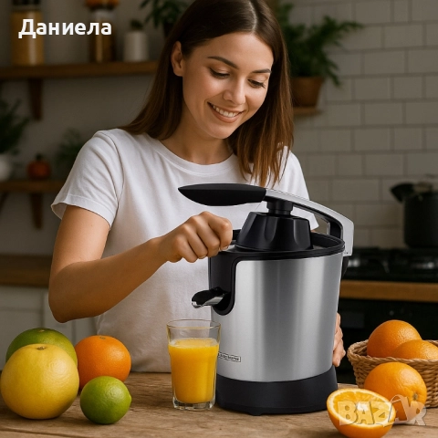 Електрическа сокоизстисквачка за цитрусови плодове Royalty Line RL-CPE85, снимка 3 - Сокоизстисквачки и цитрус преси - 51679434