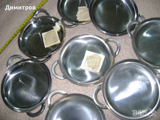 Соц метални здрави чинийки , снимка 2 - Антикварни и старинни предмети - 45057875