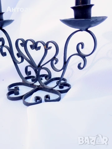 Метален свещник, снимка 2 - Други - 50557139