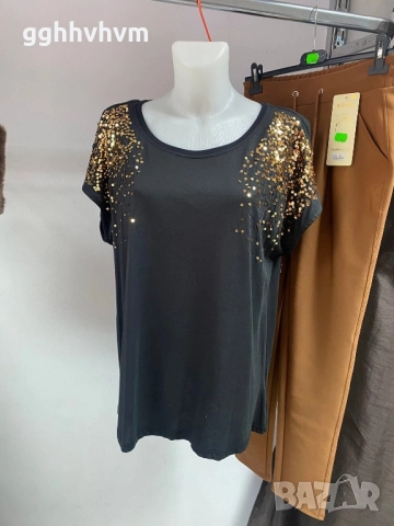 тениска с блестящи пайети, снимка 6 - Тениски - 52099707