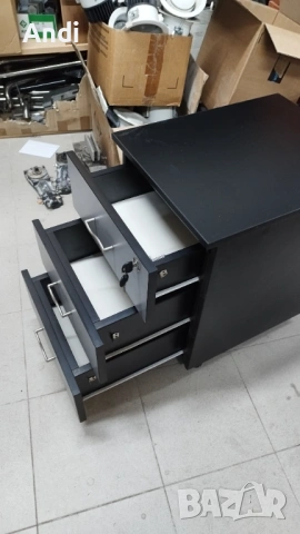 Шкафче за бюро с 3 или 4 чекмеджета - контейнер на колела, снимка 3 - Шкафове и рафтове - 53841333