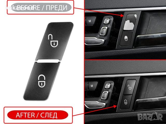 Капаче за централно заключване на Mercedes E-Class W212 / W207 (2009-2016) за дясна врата, снимка 5 - Части - 45509564