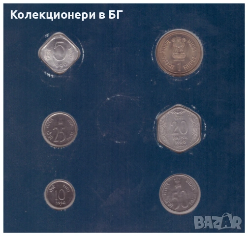 СЕТ ШЕСТ МОНЕТИ ОТ ИНДИЯ ⭐THE FRANKLIN MINT⭐, снимка 3 - Нумизматика и бонистика - 54244163