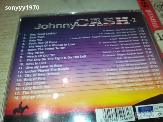 JOHNNY CASH CD 1108250824, снимка 11 - CD дискове - 51323264