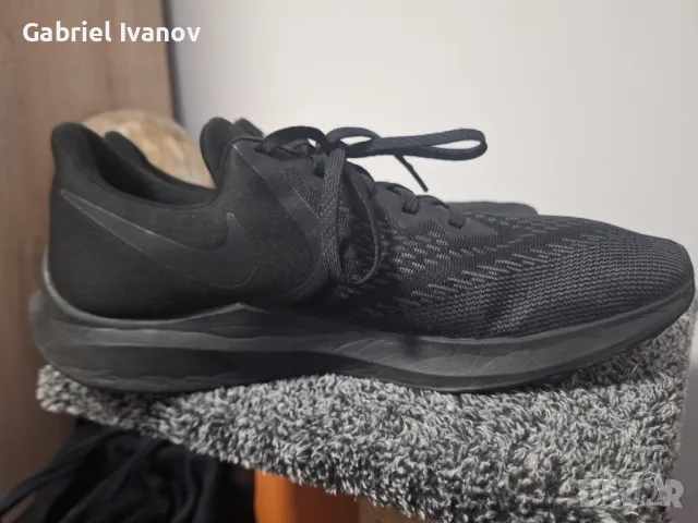 Nike Zoom Winflo 6 Triple Black, 46, снимка 5 - Маратонки - 48261954