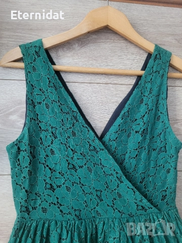 Зелена разкроена рокля Zara , снимка 6 - Рокли - 51863448