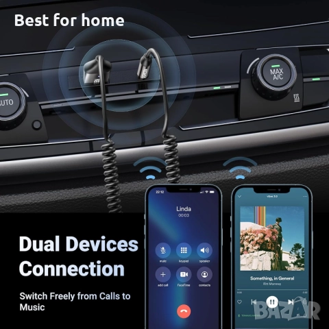 Bluetooth приемник за кола USB 2.0 към 3.5 мм, снимка 6 - Други - 52530200