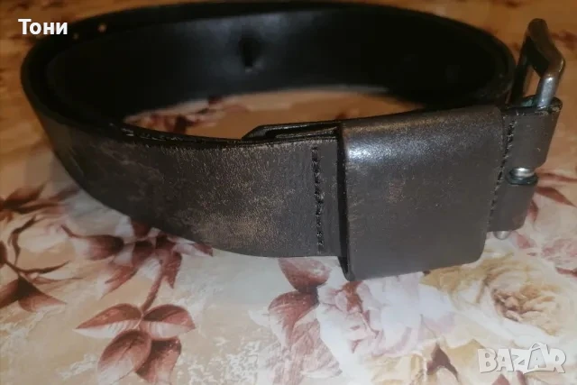 Мъжки Колан Изцяло от Естествена Кожа като Нов 110см , снимка 6 - Колани - 50953670