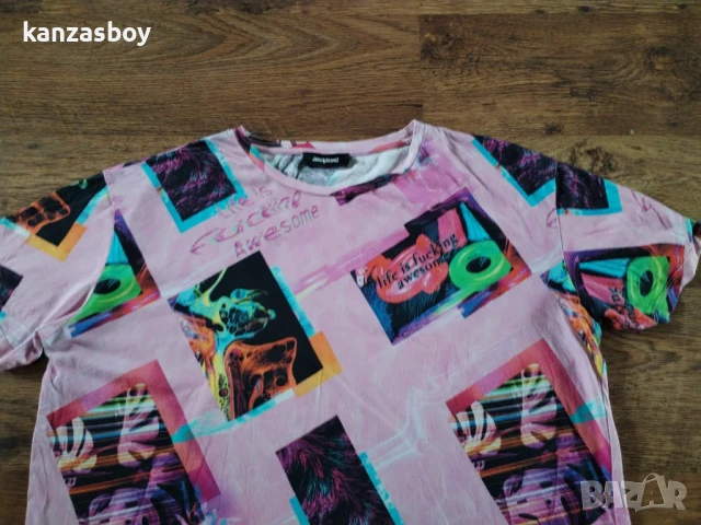 desigual - страхотна дамска тениска L, снимка 5 - Тениски - 51416946