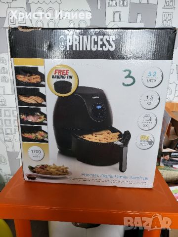 Голям ЕЪР ФРАЙЪР фритюрник с горещ въздух Air fryer XXL 5.2 литра с ПОДАРЪК Тава, снимка 14 - Фритюрници - 45338656