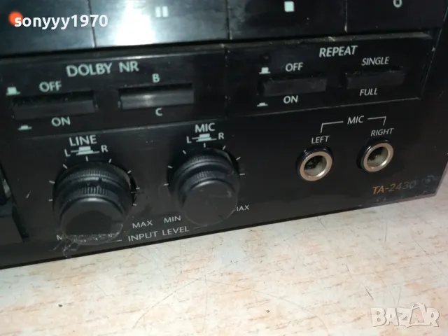 ONKYO TA-2430 DECK WITH ACCUBIAS-MADE IN JAPAN-ВНОС SWISS 0203251726LNWC, снимка 8 - Декове - 49336591