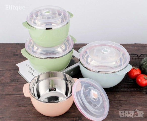 Кутии за съхраняване на храна в комплект от три броя. 2400мл. 1600мл и 800мл, снимка 8 - Други - 52894812