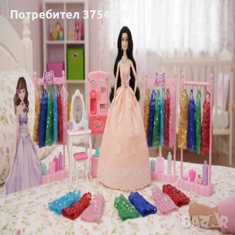 Голяма кукла с много рокли и аксесоари Beautiful Doll, снимка 2 - Кукли - 52354373
