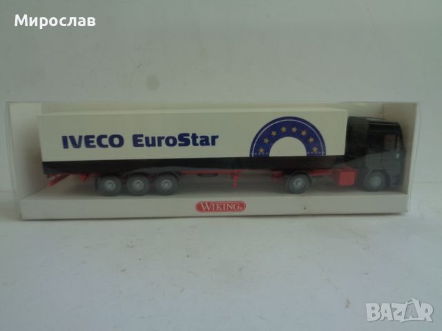 WIKING H0 1/87 IVECO EURO STAR МОДЕЛ КАМИОН КОЛИЧКА ТИР, снимка 1 - Колекции - 45862752