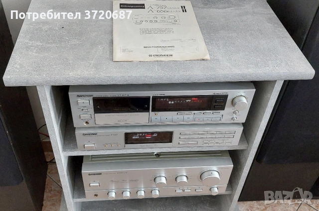 Сет на Pioneer - усилвател, тунер и касетен дек