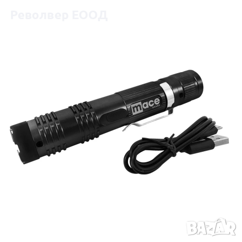 Електрошок - фенер Compact Stun black "Mace", снимка 2 - Оборудване и аксесоари за оръжия - 45032654