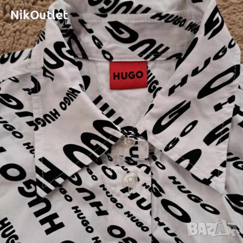 HUGO Риза със свободна кройка, снимка 3 - Ризи - 45477001
