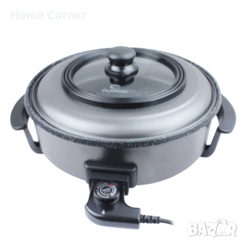 Електрически тиган ЕК-2008 M, Дълбок, тип тенджера 36 cm, Мраморно покритие, снимка 3 - Съдове за готвене - 51430783