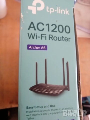 Рутер TP-LINK Archer A6 AC1200 , снимка 3 - Рутери - 47654785