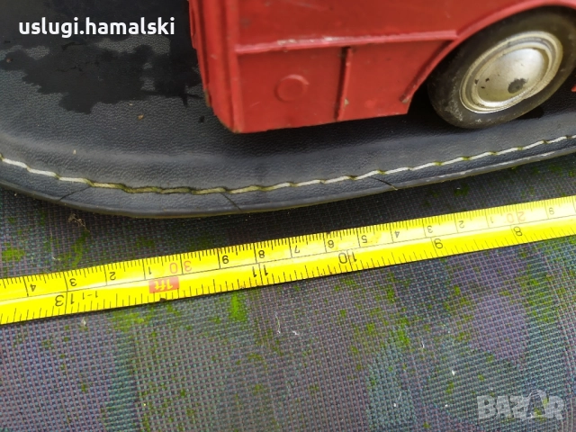 Голям метален макет/играчка автобус, снимка 8 - Антикварни и старинни предмети - 52546919