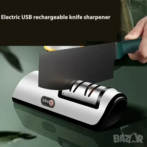  USB Електрически Точилка за Ножове, снимка 2 - Аксесоари за кухня - 48160110