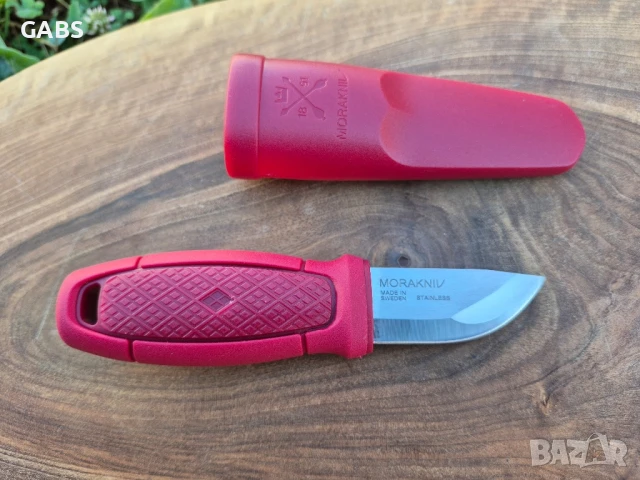 Шведски джобен нож Morakniv Eldris с фиксирано острие и кания,Sandvik , снимка 3 - Ножове - 50809361