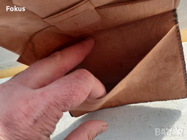 Стар потфейл от змийска кожа, снимка 4 - Антикварни и старинни предмети - 53430185