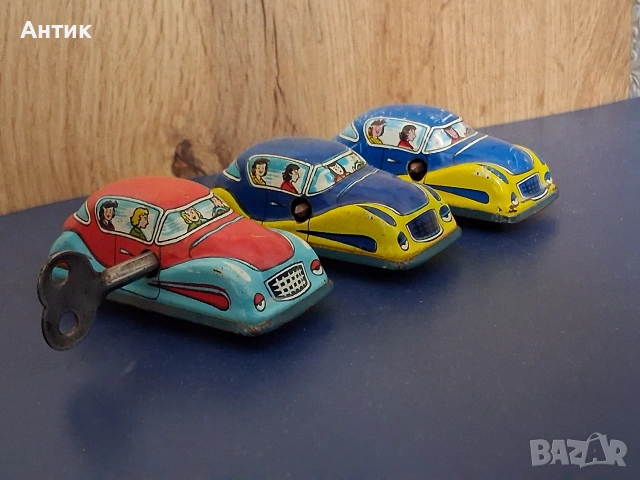 Стари Метални Механични Играчки Автомобилчета от Соца, снимка 5 - Колекции - 53441116