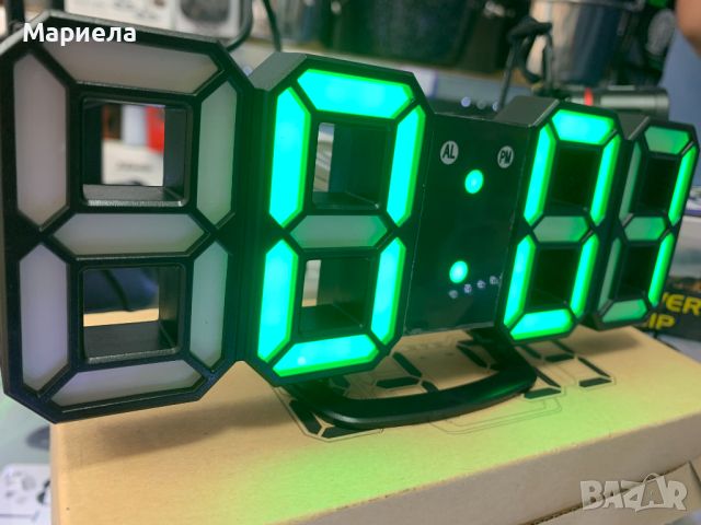 3D Часовник с Аларма / Настолен или Стенен, снимка 5 - Други - 45238177
