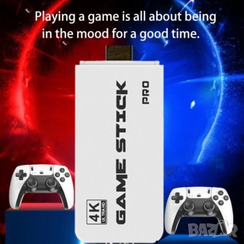 Игрова конзола Retro Console Planet Tech M15 4K Pro Game Stick, 64GB, 30 000 видео игри, снимка 4 - Други игри и конзоли - 52651027