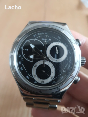 Swatch Irony Chrono Oblique End Black YCS545G – NOS, Swiss Made