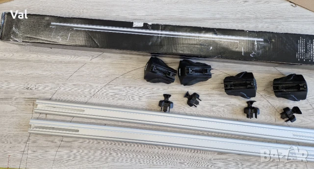 Напречни греди Thule 794 Smart Rack с Аеро греди 120 см, за автомобили с рейлинг на покрива, снимка 9 - Аксесоари и консумативи - 50716912