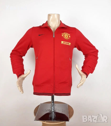 Nike Manchester United - Оригинално мъжко горнище размер S, снимка 5 - Спортни дрехи, екипи - 53927657