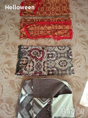 Нови ръчно тъкани черги и покривала за легла.