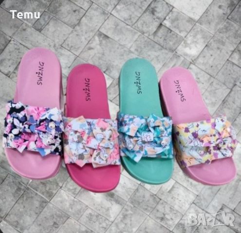 Дамски плажни чехли с уникален цветен дизайн за весело и ярко лятно настроение, снимка 2 - Чехли - 45847251