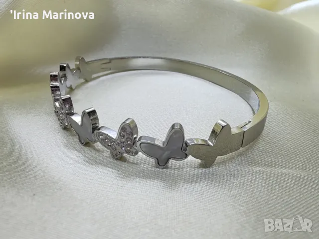 Гривна от медицинска стомана , снимка 2 - Гривни - 49922936