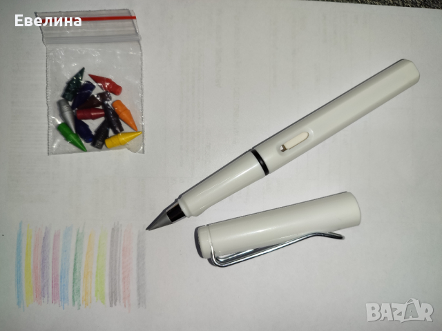 Вечен молив за писане с 12 цветни глави за сменяне, снимка 4 - Други - 44957899