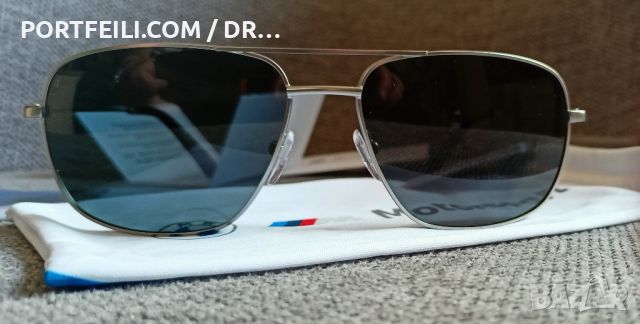 НОВИ мъжки слънчеви очила BMW Motorsport, сребриста рамка, авиатор, поляризация ОРИГИНАЛЕН ПРОДУКТ, снимка 9 - Слънчеви и диоптрични очила - 45463820