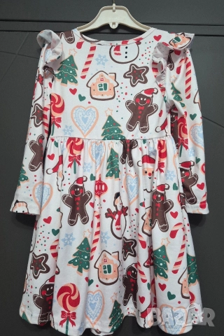 Детска коледна рокля , снимка 2 - Детски рокли и поли - 52584476
