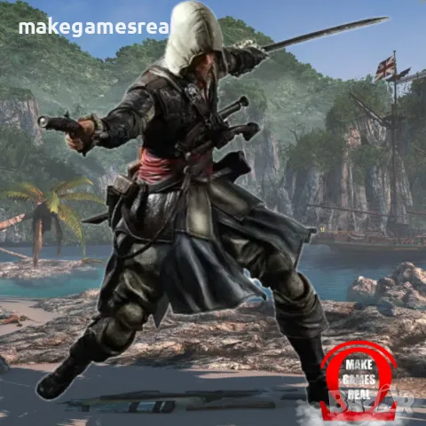 Екшън фигура Assassin`s Creed IV - Black Flag, снимка 4 - Аксесоари - 39841166