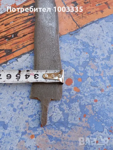 Нож -Крис, Дамаска стомана , снимка 2 - Антикварни и старинни предмети - 48991273