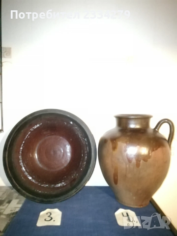 Стари глинени-каменни съдове от различни години и грънчари. , снимка 6 - Антикварни и старинни предмети - 52830110