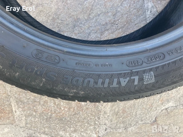 2бр - 255 45 20 - Michelin - 2017 - 6мм, снимка 6 - Гуми и джанти - 50889539