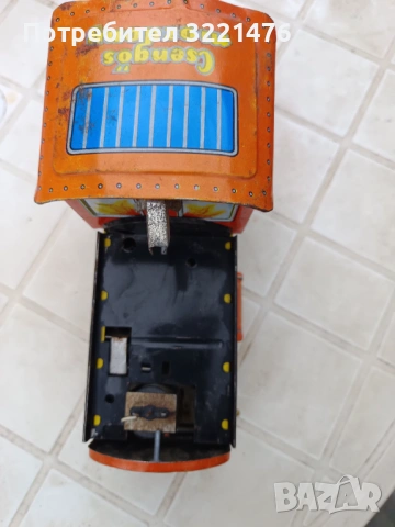 Стар ретро метален локомотив , снимка 4 - Колекции - 53898463