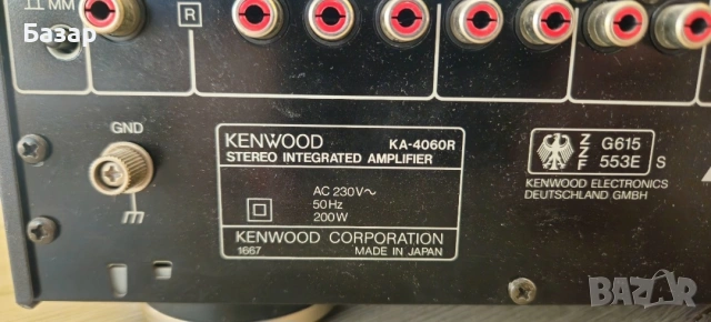 KENWOOD ka-4060R стерео усилвател , снимка 5 - Ресийвъри, усилватели, смесителни пултове - 54286126