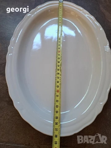 българско порцеланово плато елипса 26/2, снимка 4 - Сервизи - 50598274