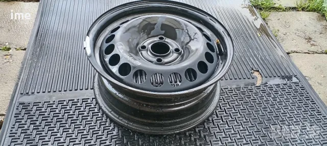 1бр. нова железна джанта 6J15 ET39. 4x100мм. Свалена от Opel Meriva. Става и на Corsa, Astra и др., снимка 8 - Гуми и джанти - 49911705